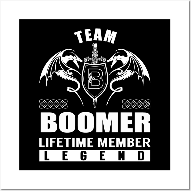 Team BOOMER Lifetime Member Legend Wall Art by Lizeth